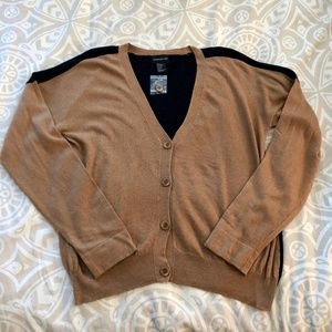 NEW! Central Park West Two-Tone Cardigan